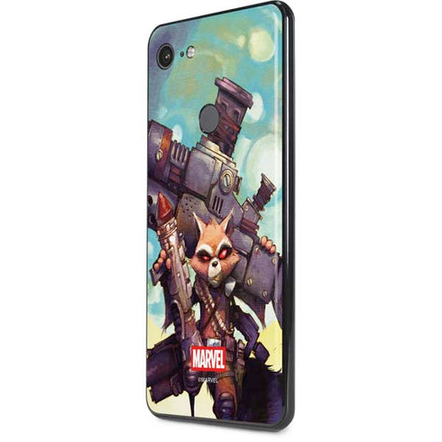 Marvel Rocket Raccoon Armored Arsenal Google Pixel 3 XL Skin